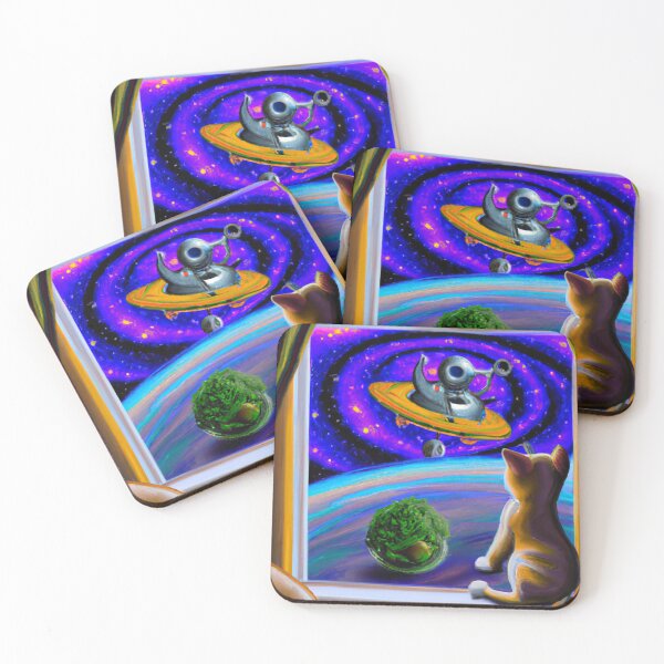 Item preview, Cute Cat on Spaceship Staring at Space designed and sold by rohhos.