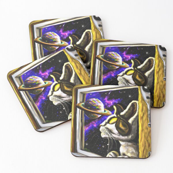 Item preview, Cute Cat on Spaceship Staring at Space designed and sold by rohhos.
