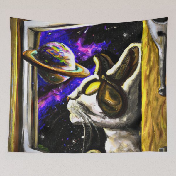 Item preview, Cute Cat on Spaceship Staring at Space designed and sold by rohhos.