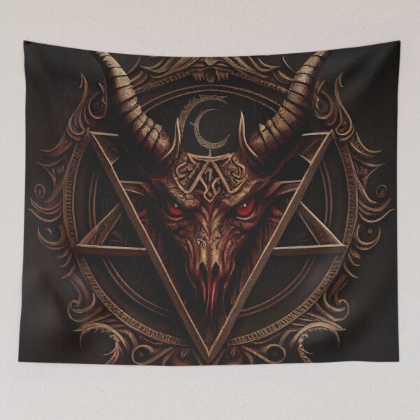 Item preview, Satanic Evil image of Satan and the Devil. designed and sold by The-Dark-Art.