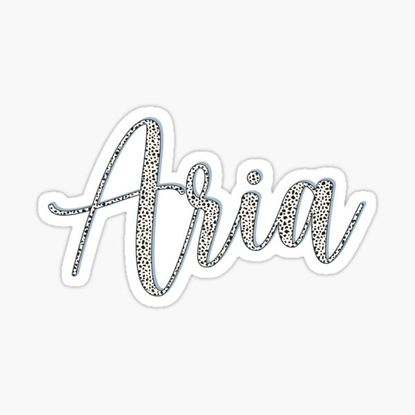Item preview, Aria name, Dalmatian pattern Aria first name designed and sold by Danylo Mikhnievych.