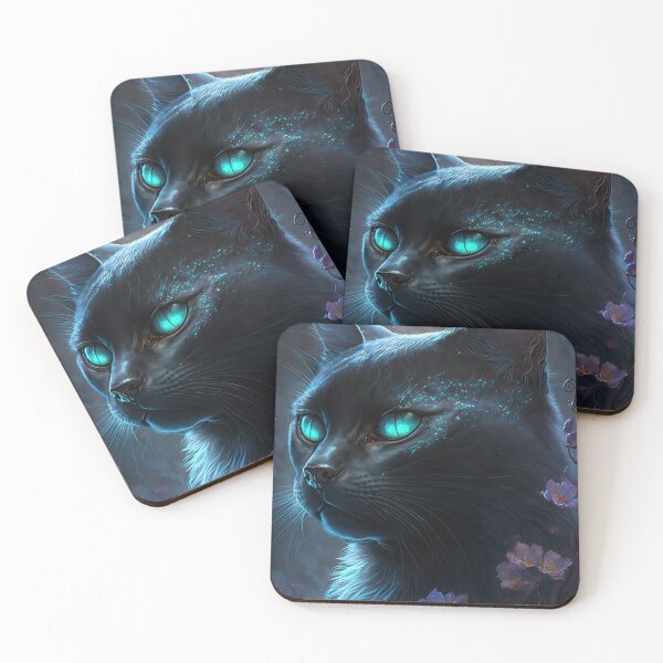 Item preview, Enchanted Evening with Black Cat Flowers & Moonlit Beauty 3 designed and sold by idreamaboutcats.