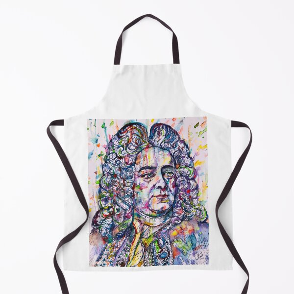 Item preview, GEORGE FRIDERIC HANDEL watercolor and inks portrait designed and sold by lautir.