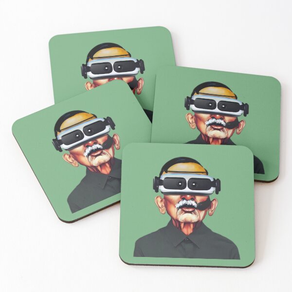 Item preview, CGandhi in VR Color sticker Portrait Half Body  symmetric 2800x2800 transparent background  designed and sold by AlvaWeber.