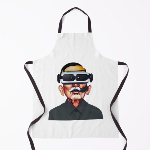 Item preview, CGandhi in VR Color sticker Portrait Half Body symmetric 2800x2800 transparent background designed and sold by AlvaWeber.
