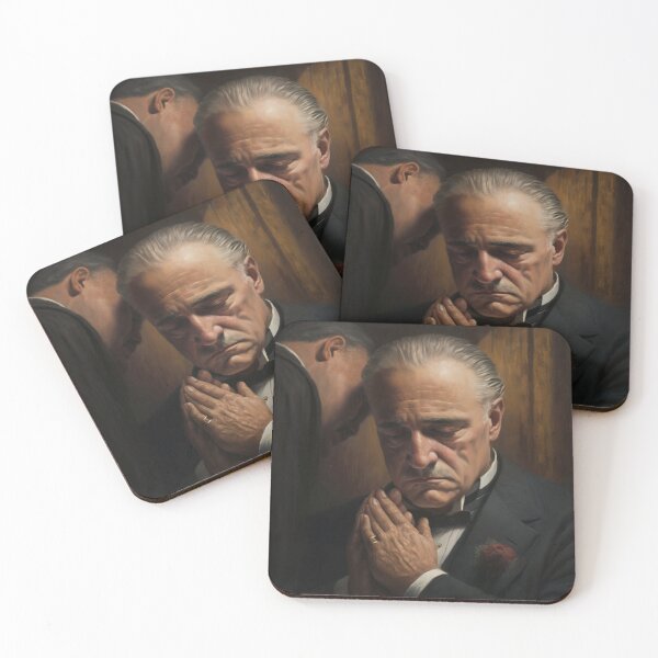 Item preview, Vito Corleone Hyper realistic Oil Painting designed and sold by rohhos.