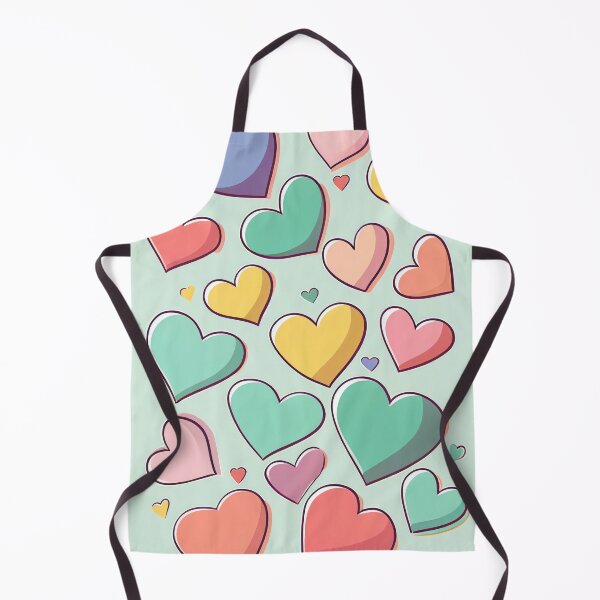 Item preview, Bright colorful love hearts design, cartoon style designed and sold by Deanne Ward.