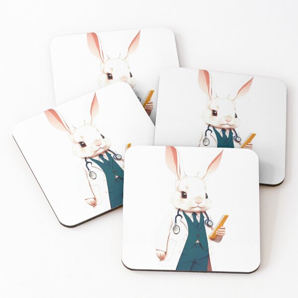 Item preview, Cute baby doctor rabbit illustration 4 designed and sold by vishalraifx.