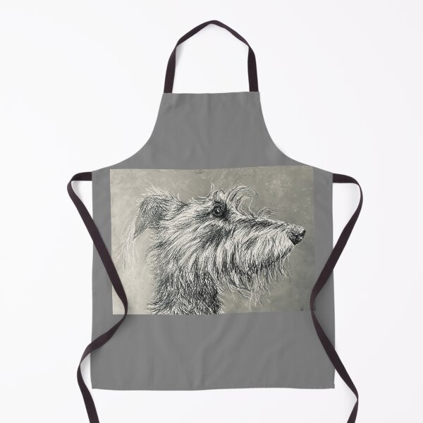 Item preview, Grey Scruffy Lurcher designed and sold by Merlinsmates.