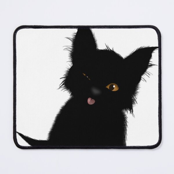 Item preview, scruffy black kitten by Maxine Gadd  designed and sold by Maxine Gadd.