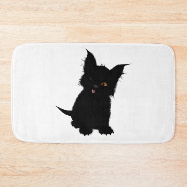 Item preview, scruffy black kitten by Maxine Gadd  designed and sold by Maxine Gadd.