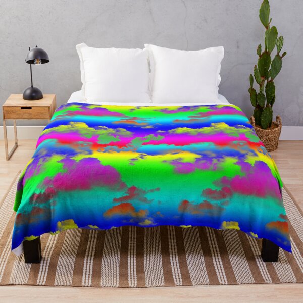 Item preview, Modern Psychedelic - Rainbow Cloudy Sky Pattern  designed and sold by WickedRefined - Nicole Demereckis.