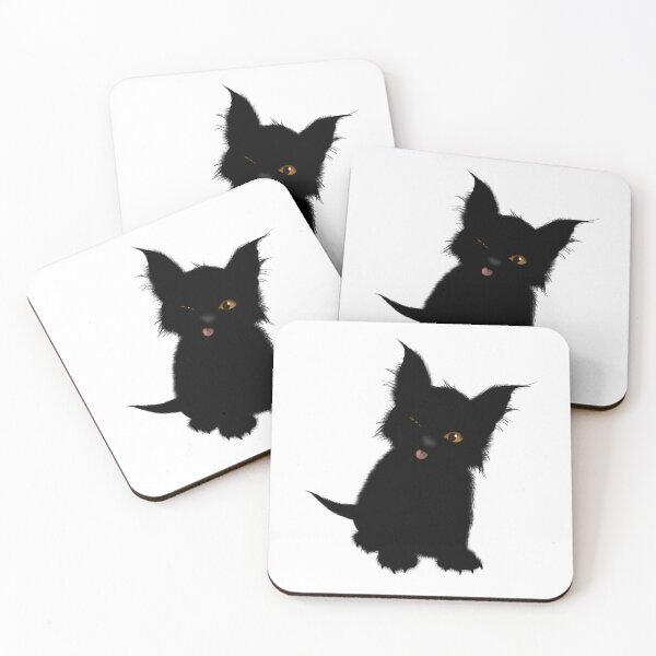 Item preview, scruffy black kitten by Maxine Gadd  designed and sold by Maxine Gadd.