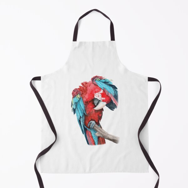 Item preview, Watercolor red and blue parrot designed and sold by MaryWatercolor.