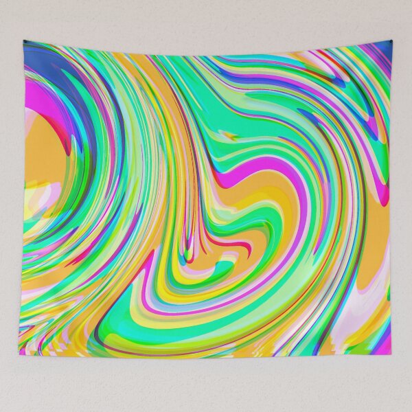Item preview, Hot Pink, Green, Yellow, Blue and Orange, Marble Pattern Design designed and sold by theprintedclub.