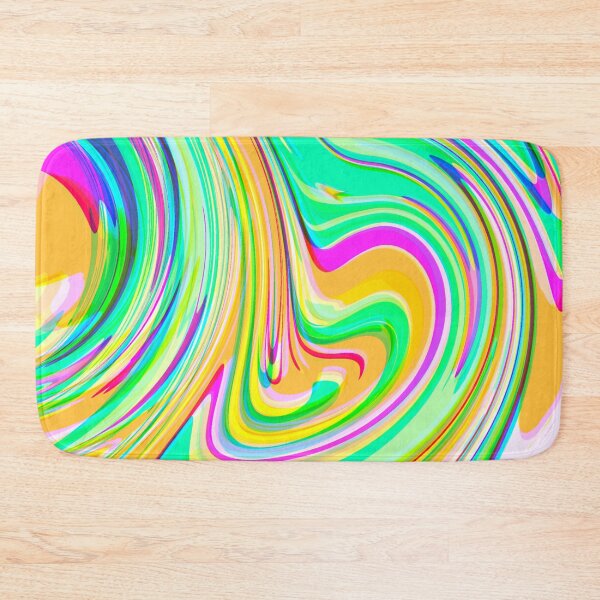 Item preview, Hot Pink, Green, Yellow, Blue and Orange, Marble Pattern Design designed and sold by theprintedclub.