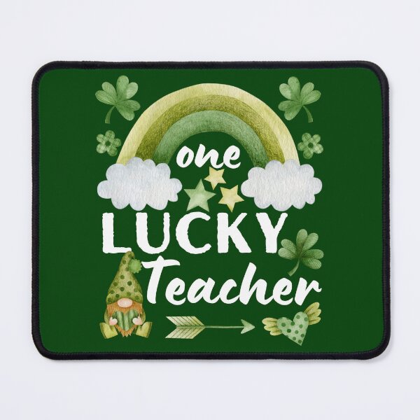 Item preview, One Lucky Teacher Rainbow St Patric's Day designed and sold by Luckydesign1975.