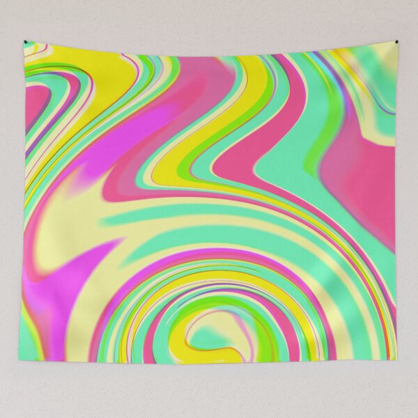 Item preview, Hot Pink, Green, Yellow Marble Pattern Design designed and sold by theprintedclub.