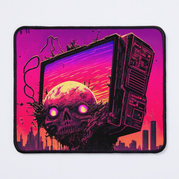 Item preview, Post Apocalyptic Synthwave Skull Billboard designed and sold by Nightarcade.
