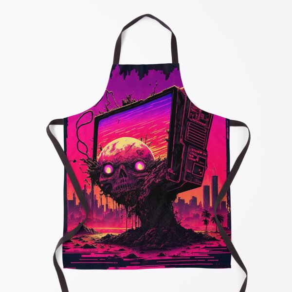 Item preview, Post Apocalyptic Synthwave Skull Billboard designed and sold by Nightarcade.
