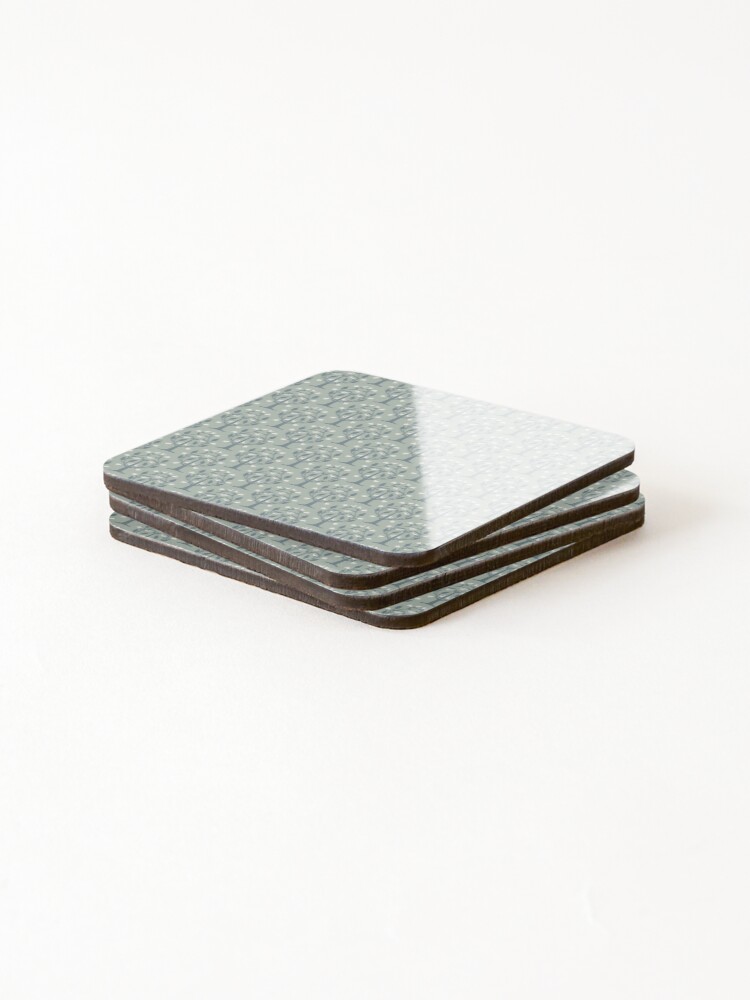 Thumbnail 4 of 5, Coasters (Set of 4), Trees pattern designed and sold by elyomys.