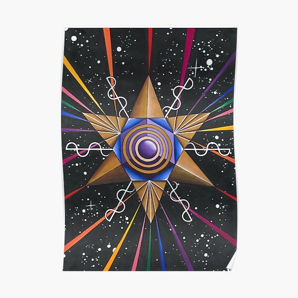Kundalini Merkaba Love Vibration Activition Poster