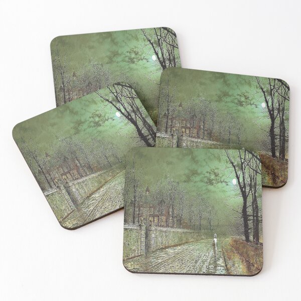 Item preview, John Atkinson Grimshaw - A Moonlit Evening designed and sold by tomorrowsart.