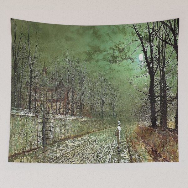 Item preview, John Atkinson Grimshaw - A Moonlit Evening designed and sold by tomorrowsart.