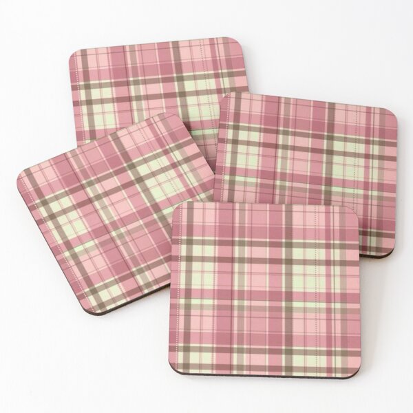 Item preview, Pink and Brown Plaid Pattern designed and sold by Donkey's Salad.