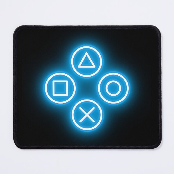 Item preview, Console Neon Buttons (light blue) designed and sold by RedNeo.