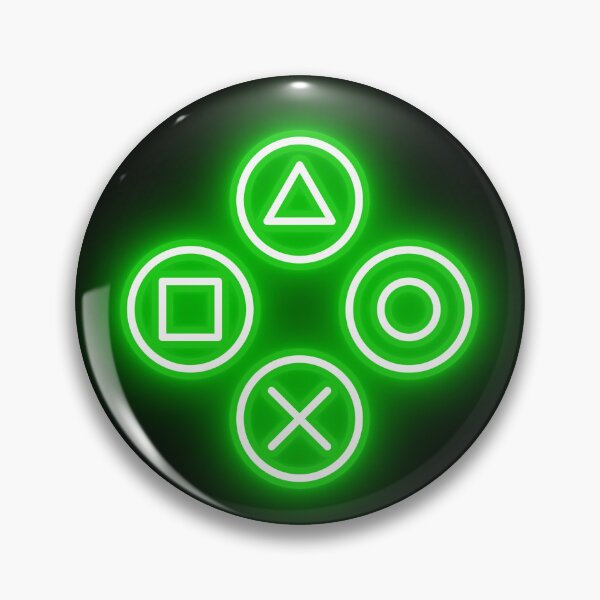 Item preview, Console Neon Buttons (green) designed and sold by RedNeo.