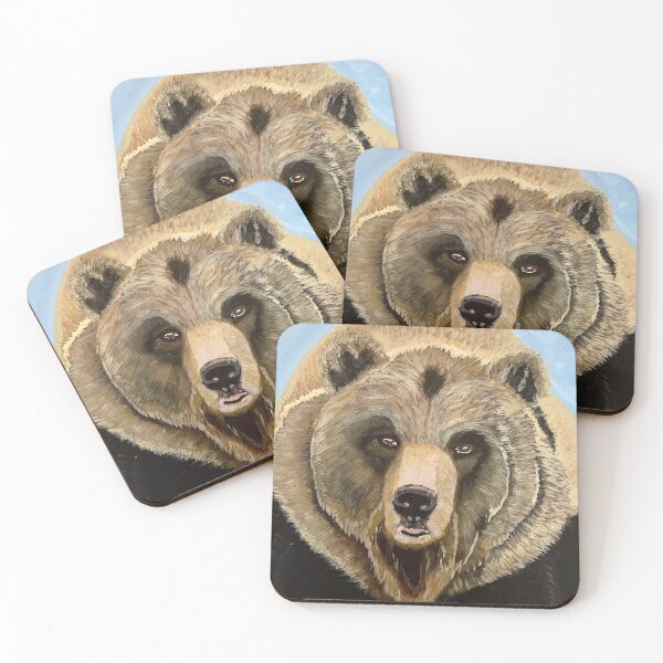 Item preview, Gorgeous painting of a brown bear designed and sold by MEyolo2.