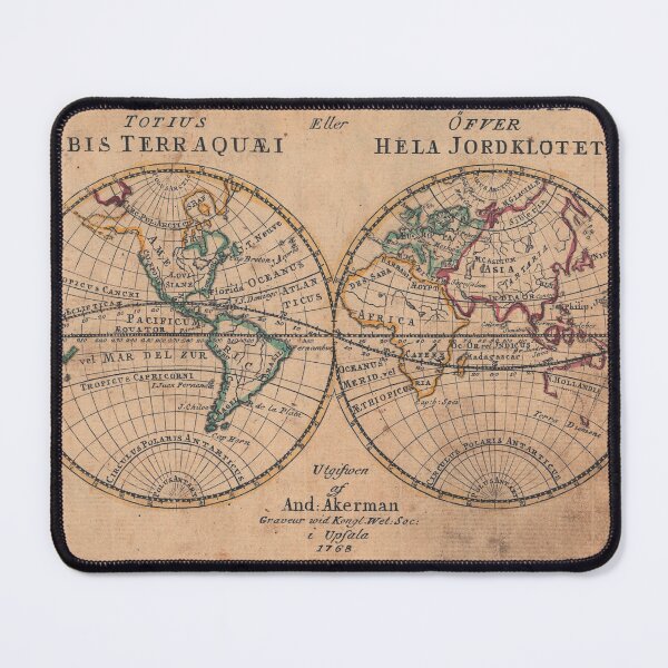Item preview, Vintage Map of the Western and Eastern hemispheres from 1768 designed and sold by depresident.