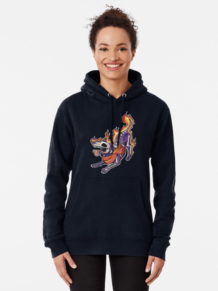 Snuggly hell hound Pullover Hoodie for Sale by ArtOfBianca Redbubble