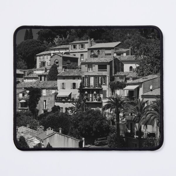 Item preview, Black and white view on Bormes-les-Mimosas designed and sold by FotoMahieu.