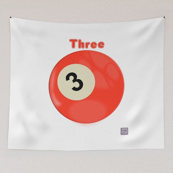 Item preview, Snooker Ball - Three designed and sold by ralfyonline.