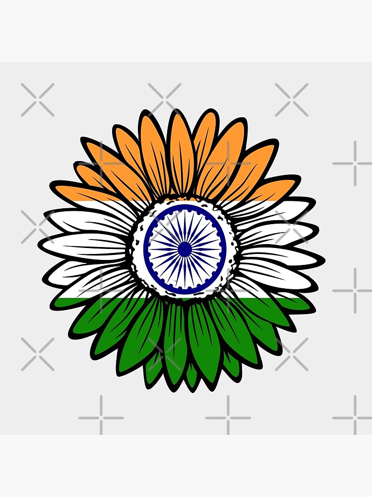 A hand raised the India flag. Flag one-line drawing:: tasmeemME.com