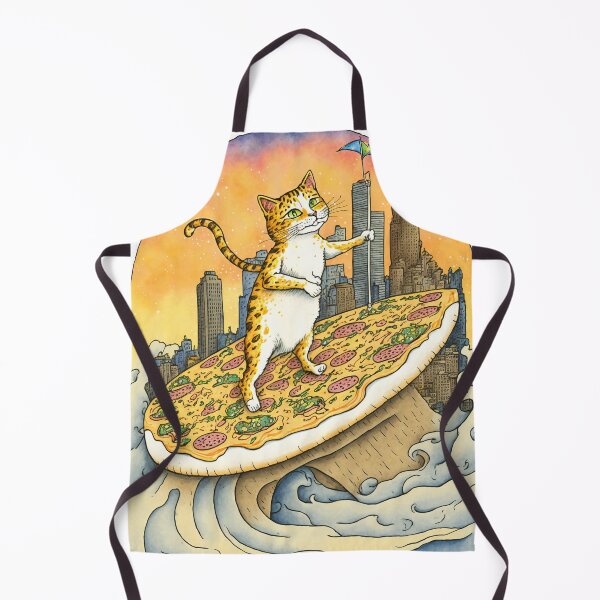 Item preview, Cat Surfing on Pizza designed and sold by iLabarum.