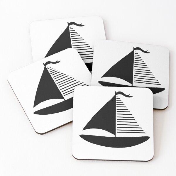 Item preview, black sailboat designed and sold by SunGraphicArt.