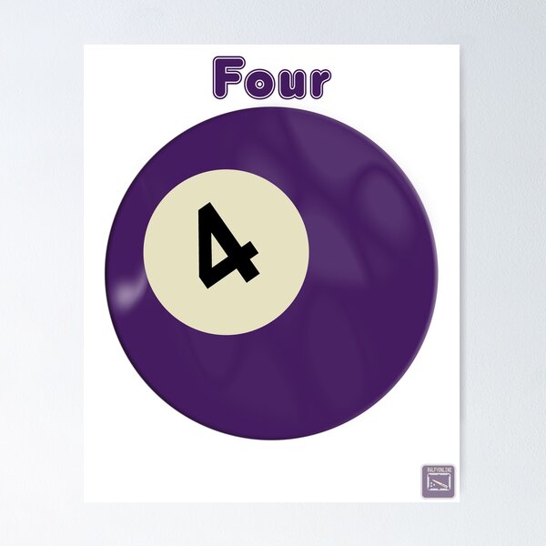 Item preview, Snooker Ball - Four designed and sold by ralfyonline.