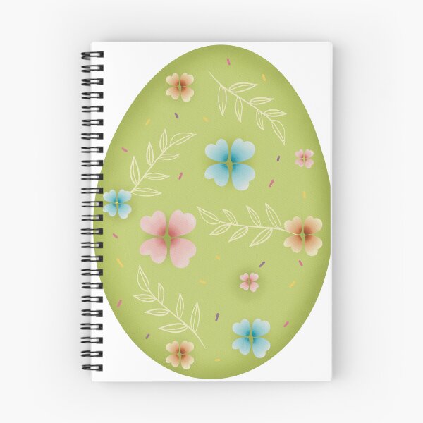 Item preview, Pastel green ester egg with flower  designed and sold by amythedesign.