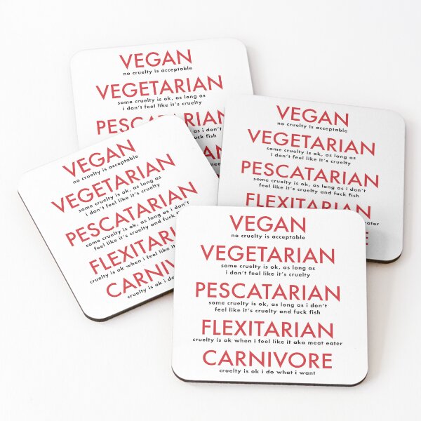 Item preview, vegan > vegetarian > pescatarian > flexitarian > carnivore designed and sold by Nanika-akimoto.