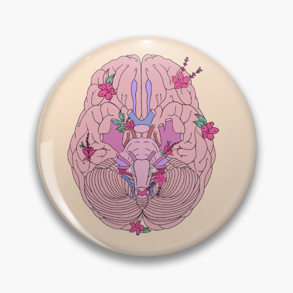 Item preview, Human brain with colorful flowers  designed and sold by Preslava Genova.