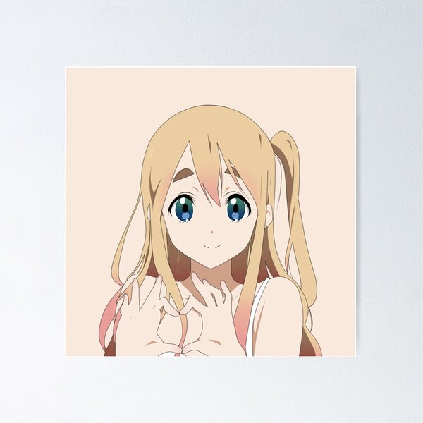 K-On! - Yui Hirasawa Cute Sitting Pose Poster for Sale by