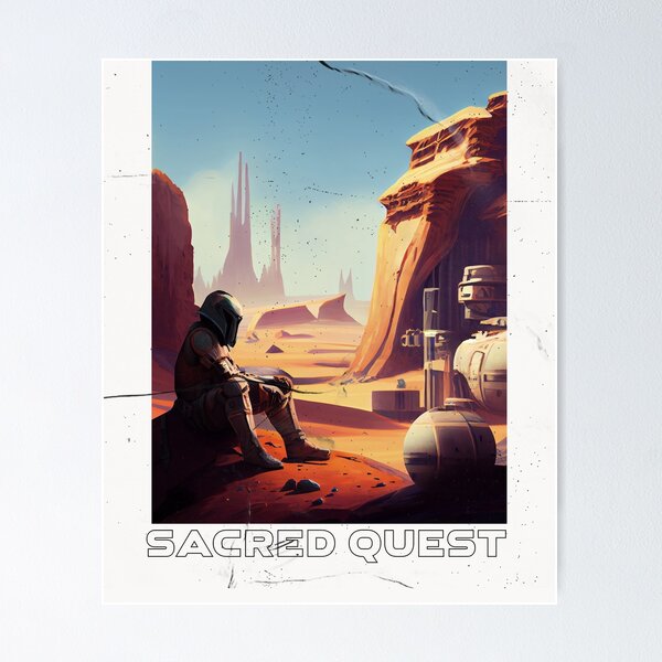 Vista previa del artículo con la obra «Mando - Sacred Quest», diseñado y vendido por HIGH-SPIRIT.