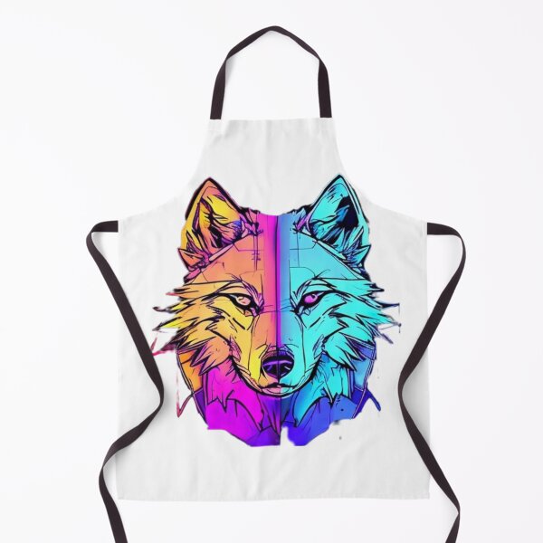 Item preview, Neon wolf spirit designed and sold by Lykaon Art.
