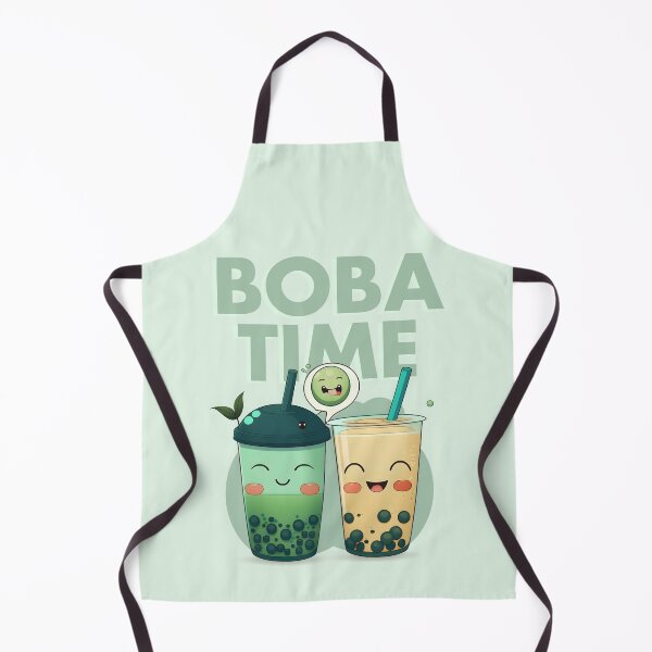 Item preview, Boba Time smiling Bubble Tea Green Matcha & Mango designed and sold by ElevenVoid.