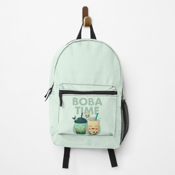 Item preview, Boba Time smiling Bubble Tea Green Matcha & Mango designed and sold by ElevenVoid.