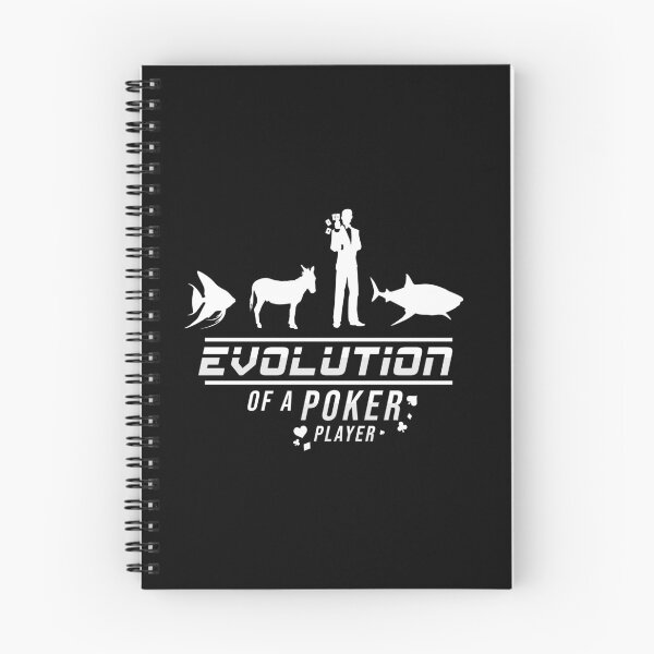 Item preview, Evolution of a Poker Player Fish Shark designed and sold by StrongShirts.