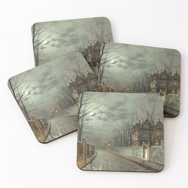 Item preview, John Atkinson Grimshaw - Old English House by Moonlight designed and sold by tomorrowsart.
